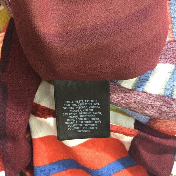 Anthropologie Maeve Womens Dress Au Revoir Striped Multicolor Tunic Shift Size 6 - Picture 7 of 12